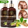 Hair Growth Serum, 2Pack Hair Growth Oil with Biotin, Hair Regrowth Treatment for Stronger, Thicker, Longer Hair